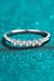 Eye-Catching 925 Sterling Silver Moissanite Ring - Trendsi