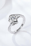 Limitless Love Platinum-Plated Moissanite Ring - Trendsi