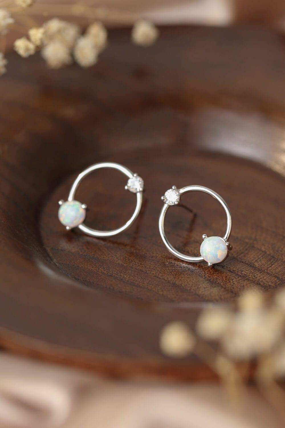 New Beginnings Opal Earrings - Trendsi - Flyclothing LLC