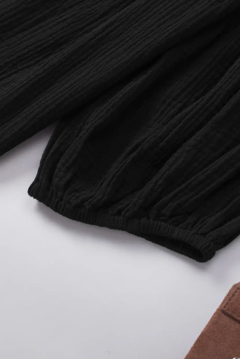 Dropped Shoulder V-Neck Blouse - Trendsi - Flyclothing LLC