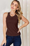 Basic Bae Full Size Round Neck Racerback Tank - Trendsi - Flyclothing LLC