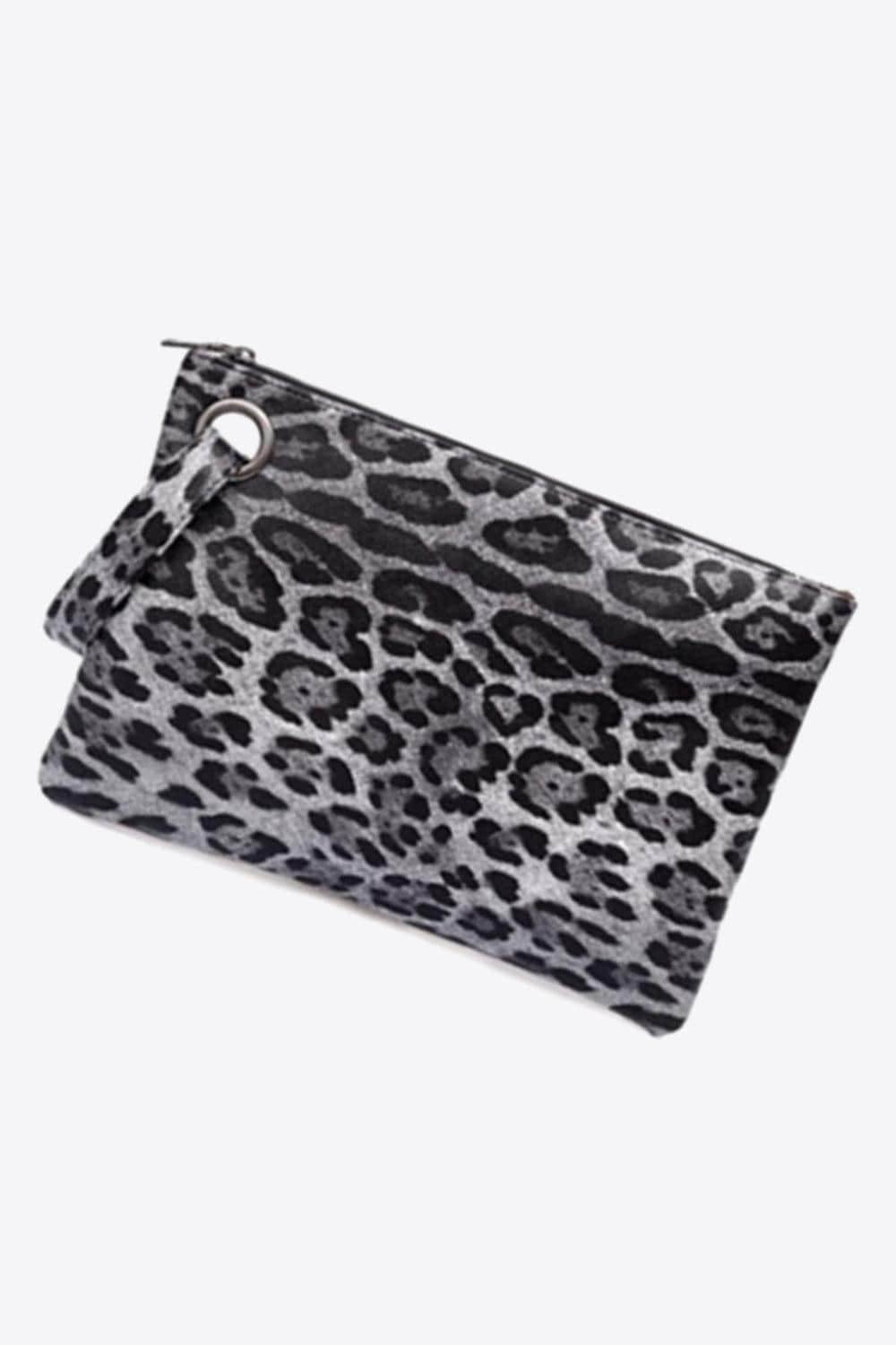 Leopard PU Leather Clutch - Flyclothing LLC