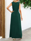 Surplice Neck Sleeveless Maxi Dress - Trendsi - Flyclothing LLC