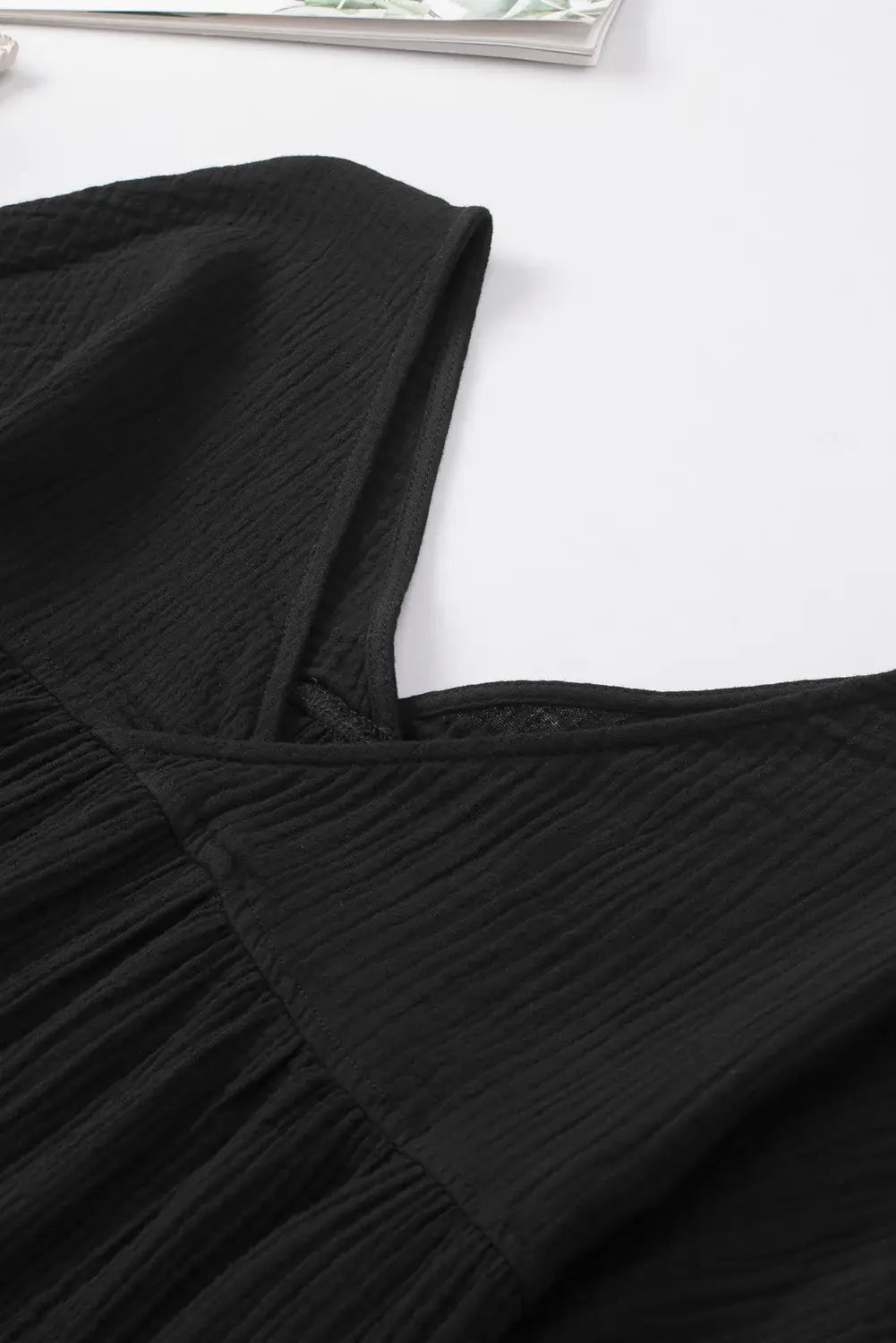 Dropped Shoulder V-Neck Blouse - Trendsi - Flyclothing LLC