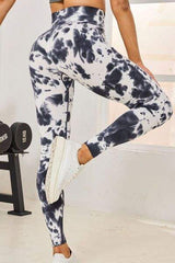 Tie-Dye High Waist Active Leggings - Trendsi - Flyclothing LLC