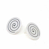 Stud Earrings, Spirals - Artisana - Flyclothing LLC