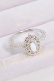 Modern Love Story Opal and Zircon Ring - Trendsi