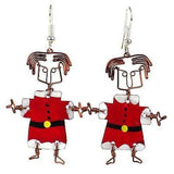 Set of 10 Dancing Girl Santa Earrings - Creative Alternatives - Creative Alternatives