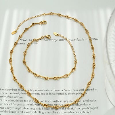 Titanium Steel Chain Link Necklace - Flyclothing LLC