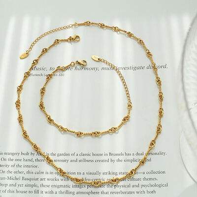 Titanium Steel Chain Link Necklace - Trendsi - Flyclothing LLC
