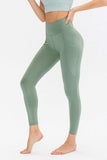 Slim Fit Long Active Leggings with Pockets - Trendsi - Flyclothing LLC