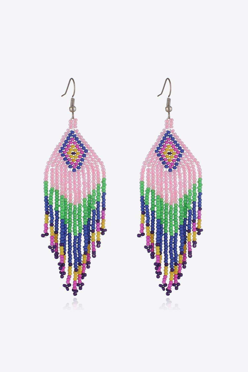 Beaded Dangle Earrings - Trendsi - Flyclothing LLC