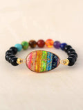 Geometrical Shape Beaded Bracelet - Trendsi
