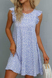 Butterfly Sleeve Round Neck Dress - Trendsi - Flyclothing LLC