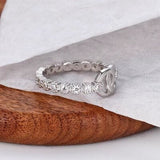 925 Sterling Silver Zircon Ring - Trendsi