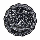 Encantada Handmade Pottery Serving Dish, Black & White - Encantada - Flyclothing LLC