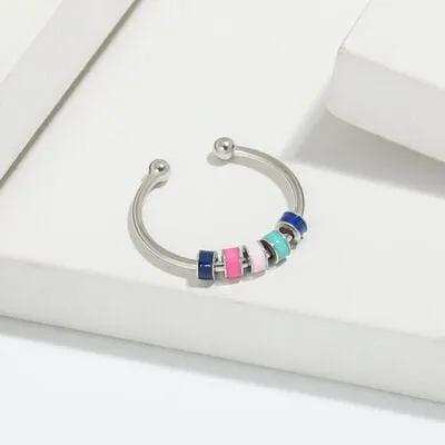 925 Sterling Silver Oil Drip Ring - Trendsi - Flyclothing LLC