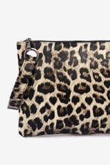 Leopard PU Leather Clutch - Trendsi