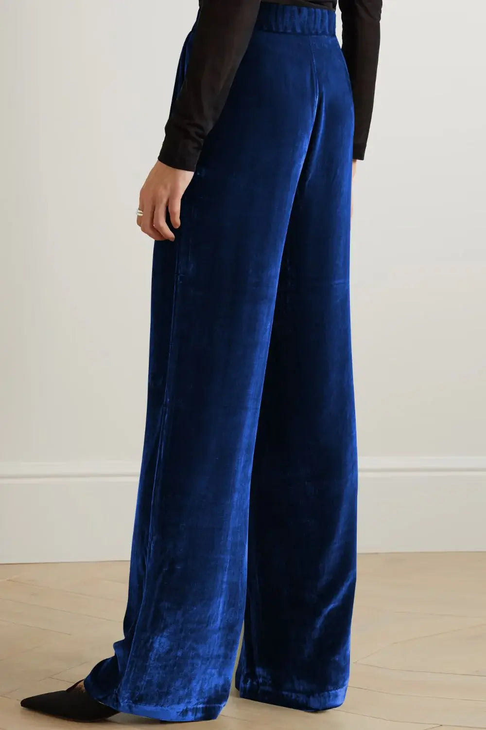 Loose Fit High Waist Long Pants with Pockets - Trendsi - Flyclothing LLC