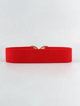 Geometric Buckle Elastic Wide Belt - Trendsi - Flyclothing LLC