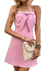 Bow Detail Spaghetti Strap Dress - Trendsi - Flyclothing LLC