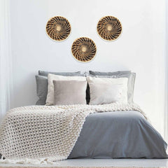 Woven Sisal Basket, Wheat Stalk Spirals In Natural - Flyclothing LLC