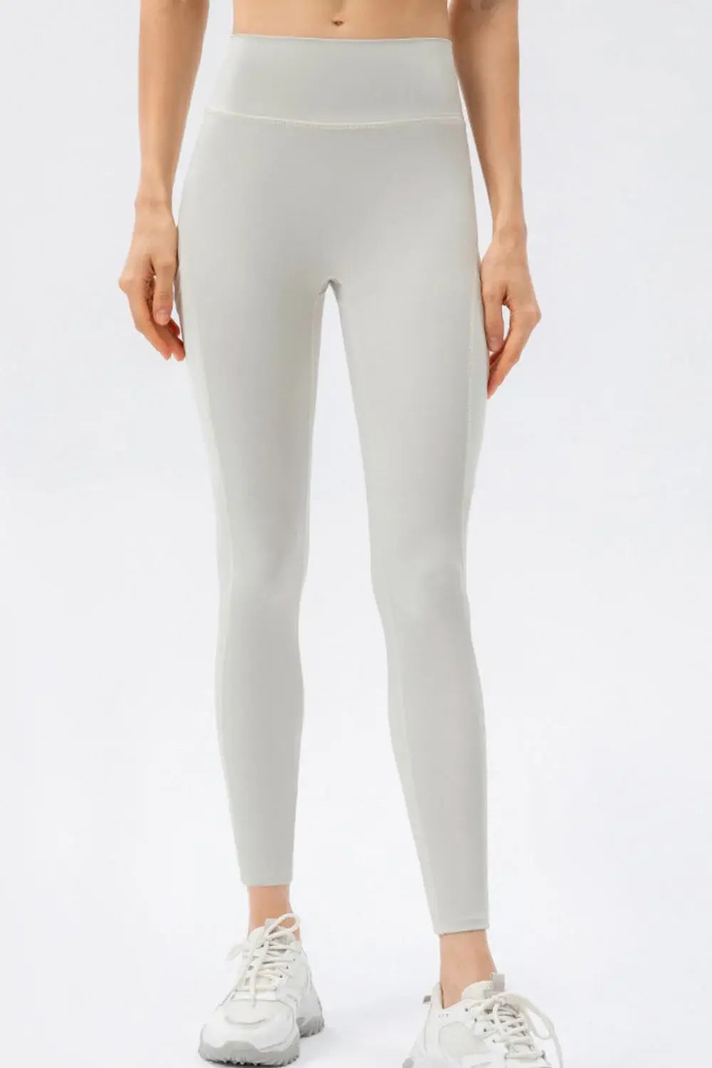 High Waist Slim Fit Long Sports Pants - Trendsi - Flyclothing LLC