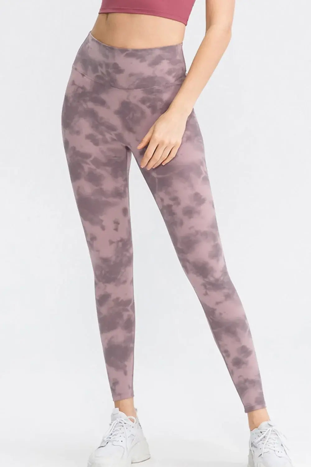 Wide Waistband Slim Fit Long Sports Pants - Trendsi - Flyclothing LLC