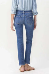 Lovervet Full Size Maggie Midrise Slim Ankle Straight Jeans - Trendsi - Flyclothing LLC