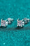 Limitless Love 1 Carat Moissanite Stud Earrings - Trendsi