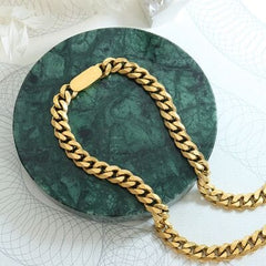 18K Gold-Plated Chain Necklace - Trendsi