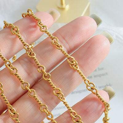 Titanium Steel Chain Link Necklace - Trendsi - Flyclothing LLC