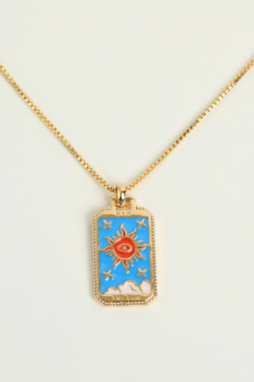 Tarot Card Pendant Copper Necklace - Trendsi - Flyclothing LLC