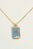 Tarot Card Pendant Copper Necklace - Trendsi - Flyclothing LLC