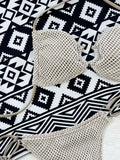 Halter Neck Fishnet Bikini Set - Trendsi - Flyclothing LLC