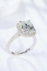 6 Carat Moissanite Halo Ring - Trendsi - Flyclothing LLC