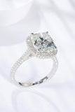 6 Carat Moissanite Halo Ring - Trendsi