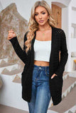 Open Front Dropped Shoulder Cardigan with Pockets - Trendsi - Flyclothing LLC