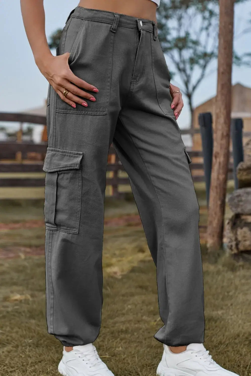 Long Jeans with Pocket - Trendsi - Flyclothing LLC