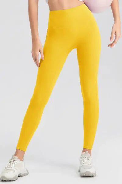 High Waist Skinny Active Pants - Trendsi - Flyclothing LLC