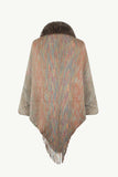 Open Front Fringe Hem Poncho - Trendsi - Flyclothing LLC
