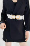Double D Buckle PU Belt - Trendsi