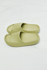NOOK JOI In My Comfort Zone Slides in Green - Trendsi
