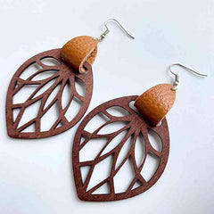 Leaf Drop Earrings - Trendsi