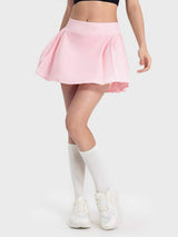 Pleated Detail Mid-Rise Waist Active Skirt - Trendsi - Flyclothing LLC