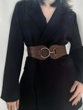 PU Elastic Wide Belt - Trendsi - Flyclothing LLC