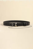 PU Leather Alloy Chain Belt - Trendsi