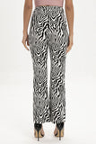 Zebra Print Straight Leg Pants - Flyclothing LLC