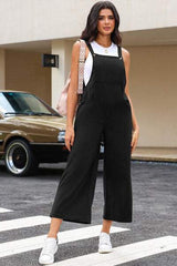 Pocketed Wide Leg Overall - Trendsi - Flyclothing LLC
