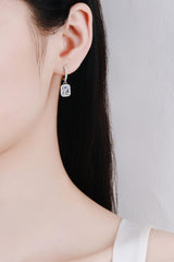 2 Carat Moissanite 925 Sterling Silver Drop Earrings - Flyclothing LLC